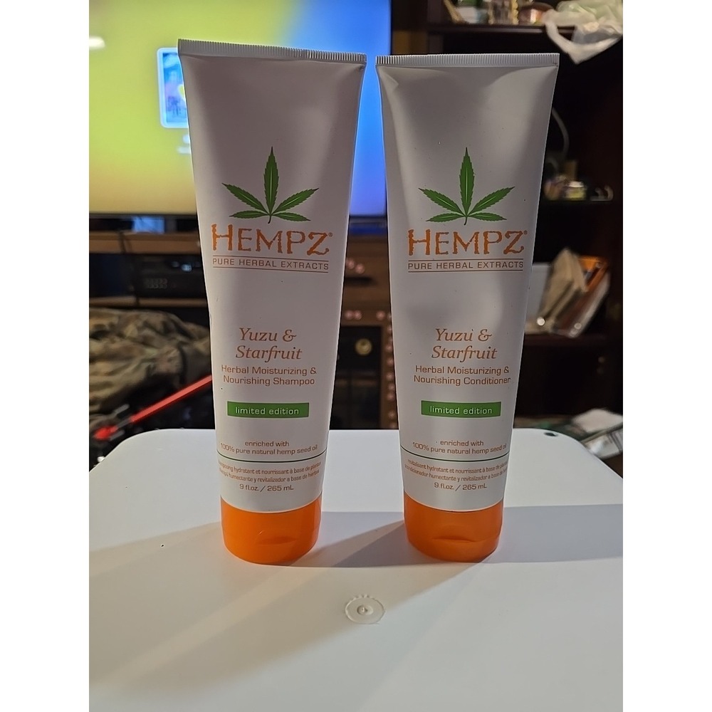 Hempz Set Yazu & Starfruit Herbal Shampoo & Conditioner 9oz Each Ltd Ed Sealed